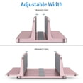 thumbnail image 2 of Soporte vertical para portátil, aluminio ajustable, color rosa, 2 of 5