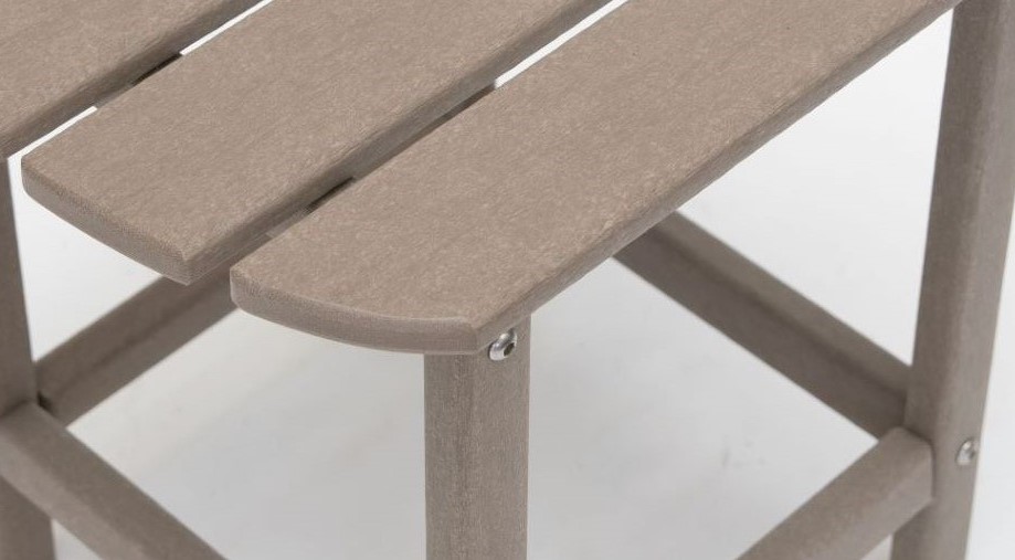 Corona 18" Recycled Plastic Side Table - Weathered Wood - image 5 of 6