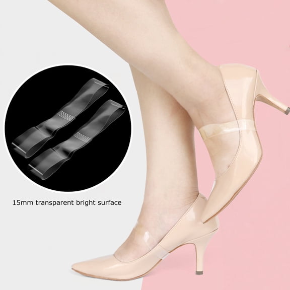 DEEPCRAFF 8 Pairs Transparent Heel Straps For Women Of Heel Bands Prevent Slipping Blisters For Comfort And Style