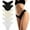 BLACK/WHITE, variant on 6 Pack Sexy G-String Thongs for Women T-back No Show Seamless Low Rise Hipster Underwear