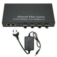 thumbnail image 2 of Fiber Switch, Up To 120km, 4 Optical Port 2 Electrical Port, 10 100 1000M Ethernet Transceiver, Plug And Play, Metal, 2 of 8