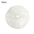thumbnail image 2 of Happy Date Christmas Tree Skirts White Plush Luxury Faux Fur Tree Xmas Tree Skirt for Christmas Decoration New Year Party Holiday Decorations Pet Favors, 2 of 9