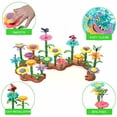 thumbnail image 3 of Juguete de construcción de jardín de flores OLRMA para niñas de 3 a 4 años con 90 piezas, 3 of 5