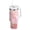 Pink Roses and Ribbons, variant on 40 oz Tumbler With Handle Stainless Steel Insulated Tumbler With Lid for Car Cup Holder Digital Art Of Peony