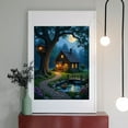 thumbnail image 2 of Diamond Art Kit for Adults, Fairy Tale Cabin Night Scene Diamond Painting for Adults Beginners, DIY Diamond Art Painting Kits, 5D Diamond Painting Crafts for Home Decor 12x16 Frameless, 2 of 7