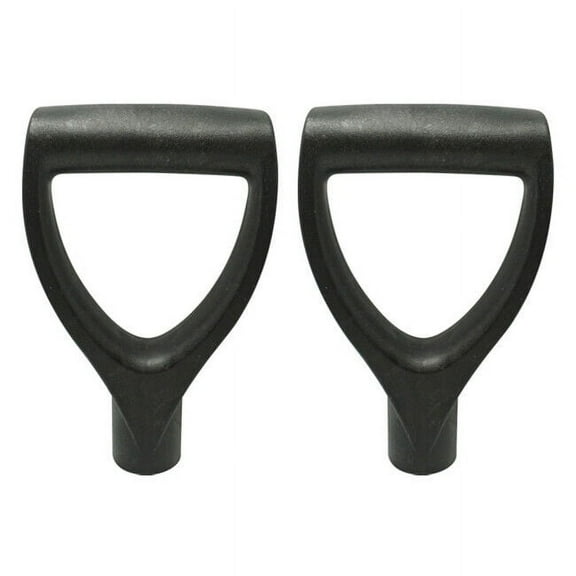 XZKING Replacement Handle D Shaped Plastic 30mm Inner Diameter for Digging Raking Tools,2 Pack