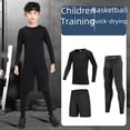 thumbnail image 1 of Mallas de entrenamiento para niños, ropa de secado rápido, ropa de primavera y otoño para niños, baloncesto, fútbol, ropa deportiva de fitness, 1 of 5