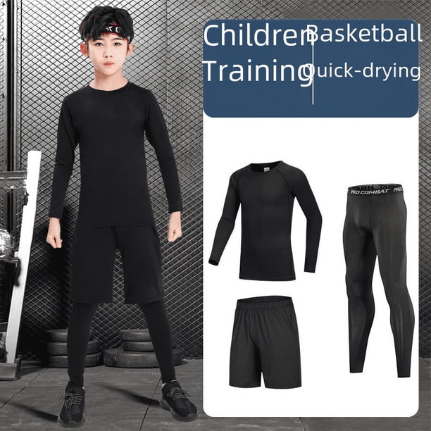 Mallas de entrenamiento para niños, ropa de secado rápido, ropa de primavera y otoño para niños, baloncesto, fútbol, ropa deportiva de fitness