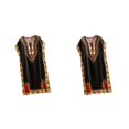 thumbnail image 1 of Wweixi Robe de Plage Mode Femme Vacances Boho Élégante Robe Ethnique Tunique Ample Noire 2Set, 1 of 6