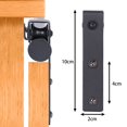 thumbnail image 3 of Industrial Style Cabinet Mini Sliding Barn Door Hardware Kit, Black-Coated Tubular Design For Easy Installation In Your Modern Home, 3 of 5