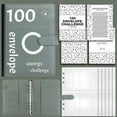 thumbnail image 1 of 100 Envelopes Challenge Binder  Money Saving Challenge Budget Binder with Cash Envelopes  Savings Challenge Book - Easy & Fun Way to Save $5 050  Money Saving Binder for Budgeting & Savin, 1 of 6