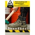 thumbnail image 5 of SKIUHS Men's High Top Steel Toe Work Boots – Non-Slip, Lightweight & Durable Industrial Safety Boots for Construction, 5 of 8
