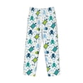 thumbnail image 6 of Uemuo Cartoon Sea Creatures Pattern Men's Wide Leg Palazzo Lounge Pants with Pockets Light Weight Loose Comfy Casual Pajama Pants-X-Large, 6 of 9