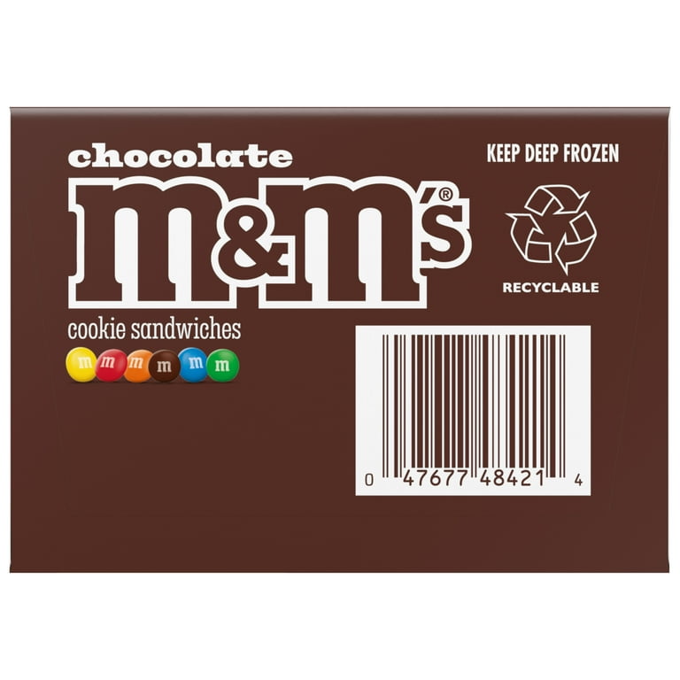 M&M's Chocolate Ice Cream Cookie Sandwiches, 16 fl oz, 4 Pack