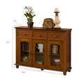 William Sideboard Buffet Server with Adjustable Storage Shelves