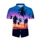 thumbnail image 5 of Blusa y camisa de manga corta con cuello vuelto, moda informal para mujer, camisa de manga corta con cuello vuelto y botones, blusa para hombre, 5 of 6