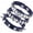 Bright Blue, variant on Rock Punk Spiked Faux Leather Bracelet Set, Goth Studded Cuff Wristband Adjustable Bracelets for Halloween Party Favors Grunge Accessories Brown -