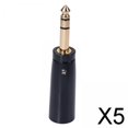 thumbnail image 1 of Paquete de 5 Adaptadores Baoblaze estéreo de 1/4 y 6,35 mm TRS a XLR macho de 3 pines, 1 of 8