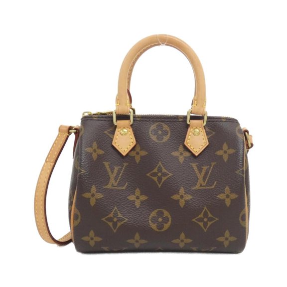 Pre-Owned Louis Vuitton Monogram Nano Speedy M61252 Boston Bag