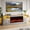 Grey, variant on PUKAMI Fireplace tv Stand with 36 inch Fireplace Up to 80" TVs,LED Light Entertainment Center and Storage, 70" Modern Wood Media TV Console with Highlight Cabinet for Living Room