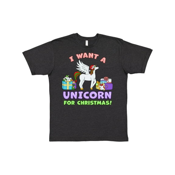 Inktastic I Want a Unicorn for Christmas with Presents T-Shirt