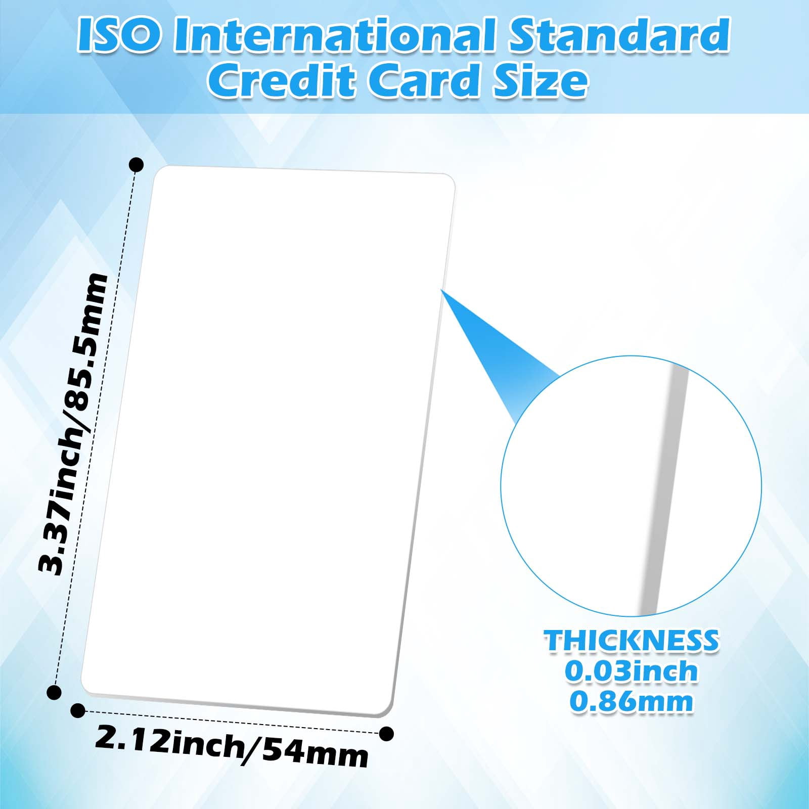 200pcs NFC Cards, Rewritable NTAG215 NFC Tags Programmable NFC Tags White Blank PVC Cards, 504 Bytes Memory NFC Business Card Chip for NFC Enabled Devices Phone Calls Automatically Commands
