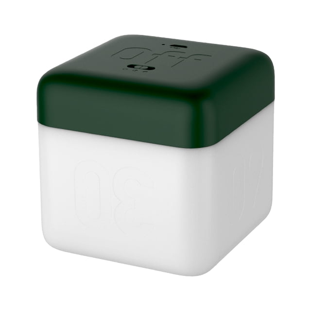 Amdohai Flip Nightlight Timer Cube Shaped Rechargeable Night Lamp 2 Light Brightness