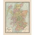 thumbnail image 2 of Cram 26x31 Gold Ornate Wood Framed with Double Matting Museum Art Print Titled - Scotland - Cram 1888, 2 of 4