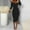 Black, variant on TIANEK Women Semi Formal Dress V-Neck Solid Sequin Off Shoulder Halter Elegant Ball Boho Dress Maxi Long Dress