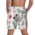 thumbnail image 4 of Goofa Cute Cartoon Sloth Printed Men's Swim Trunks Board Shorts Quick Dry Mens Swimming Trunks with Compression Liner,Breathable Fit Hawaii Beach Shorts-Large, 4 of 9