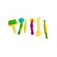 thumbnail image 1 of EeaseMX Juego de 6 moldes de plastilina de colores para hacer tú mismo, kit de herramientas de masa inteligente con herramientas de extrusión para el hogar, interior y exterior, juguete para niños., 1 of 8