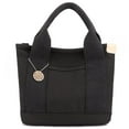 thumbnail image 2 of Canvas Bucket Bag Multi-Pockets Female Clutch Bag Large Capacity Casual for Work, 2 of 7