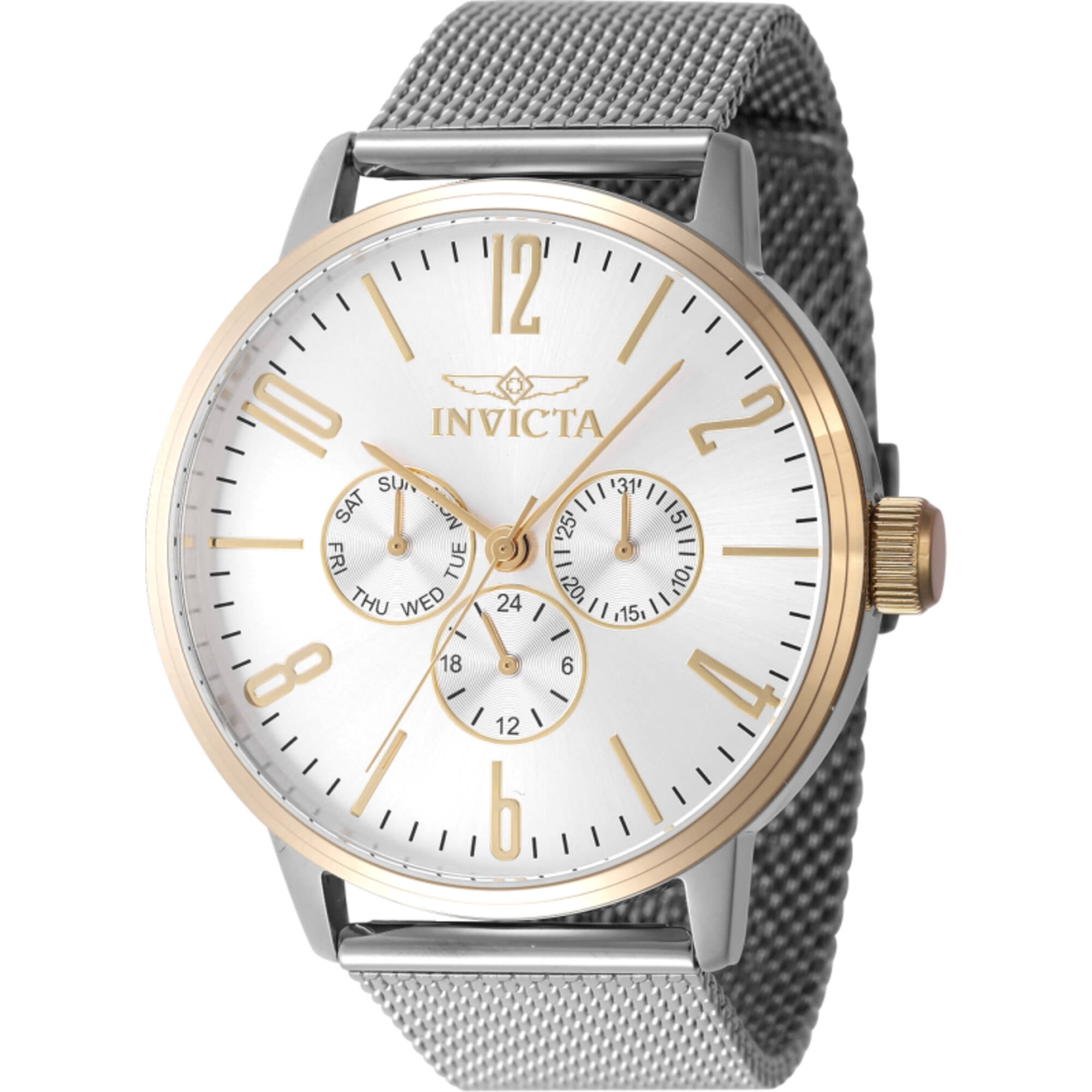 INVICTA Specialty Men 43mm Stainless Steel Steel Silver dial PC21