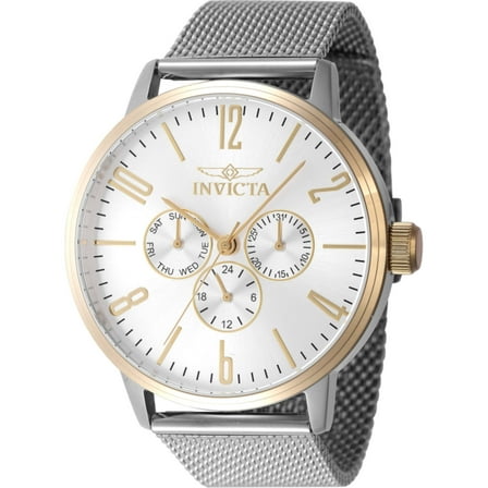 Invicta 47595 Men's Specialty Quartz Silver Tone Bracelet Watch