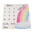 thumbnail image 3 of Manta del mes del bebé, manta decorativa multifuncional, exquisita, suave, para fotografía de bebé, para niños y niñas, 3 of 12
