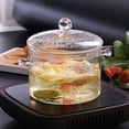 thumbnail image 2 of Glass Cooking Soup Pot with Lid Kitchen Cookware Set Nonstick Frying Pan, 2 of 5