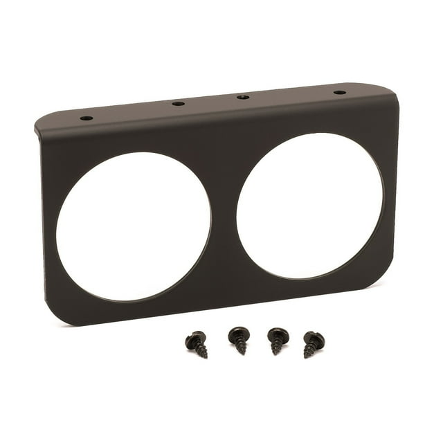 AutoMeter Gauge Panel 3232 Holds 2 Gauges; 2-5/8 Inch; Aluminum; Black