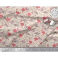 thumbnail image 3 of Soimoi Rayon Fabric Dots & Flamingo Bird Print Fabric by Yard 56 Inch Wide, 3 of 3