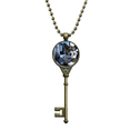 thumbnail image 1 of Corgi Dog Pet Animal Lonely Picture Key Necklace Pendant Tray Embellished Chain, 1 of 3