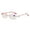 Red, variant on White Rimless Anti-Blue Light Reading Glasses Sunglasses for Women Fashion Readers Frameless Gradient Pink Lenses Metal Presbyopia Glasses +1.50