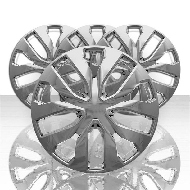 Set of 4 16" 10 Y Spoke Front and Rear Wheel Covers Chrome Walmart