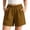 Khaki, variant on Women's Wrap Front Skort Shorts Tassel Trim High Waist Waist Tie Summer Beach Cover-Up Shorts Lightweight Casual Shorts for Vacation and Everyday Wear