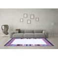 thumbnail image 3 of Ahgly Company Indoor Rectangle Solid Blue Modern Area Rugs, 7' x 9', 3 of 4