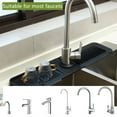 thumbnail image 3 of BTideas Kitchen Sink Splash Guard, Silicone Splash Mat, 24" Kitchen Sink Organizer, Black, 3 of 7