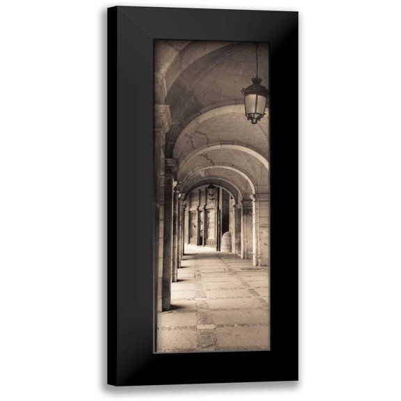 Blaustein, Alan 7x14 Black Modern Framed Museum Art Print Titled - Paseo del Espolon Salamanca