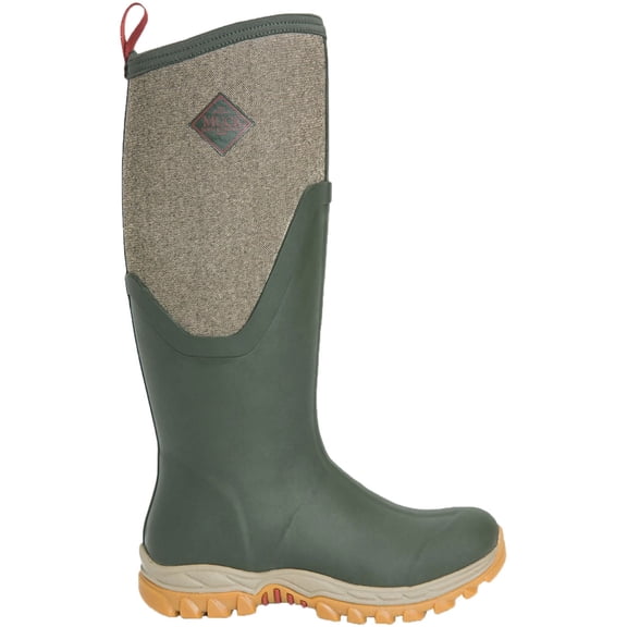 Muck Women's Arctic Sport II Tall, Dk Olive/Herringbone