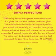Jergens Natural Glow SPF 20 Face Moisturizer, Sunless Self Tanner, Medium to Deep Skin, 2 fl oz