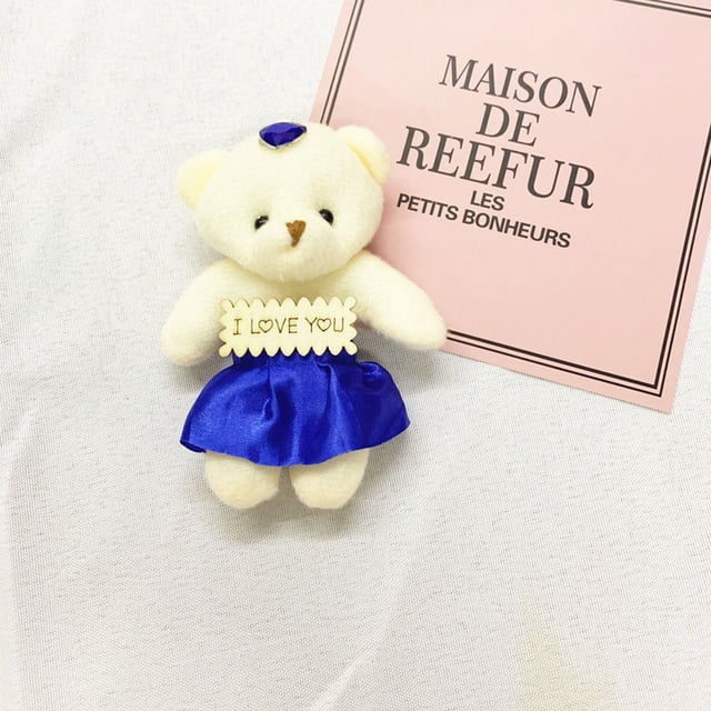Figura de Oso con Ramo de Dibujos Animados | Peluche Corto y Suave | Regalo Adorable para Niños y Adultos | Oso de Peluche Decorativo Duradero para Cumpleaños, Aniversarios y Festividades | Juguete C