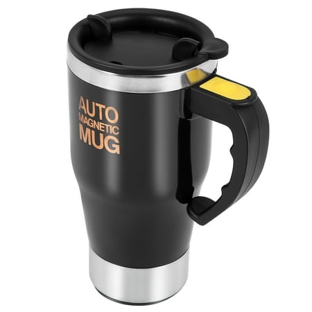 

Wsidrnty Self Stirring Mug Electric coffee Tea Mug Stainless Steel Double Wall Travel coffee Mug for Party Black