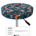 thumbnail image 4 of Balery cute fall fox Fundas de asiento para taburete de bar redondo de tela de terciopelo ajustables que protegen de arañazos y manchas para sillas de 14 a 17 pulgadas.-12 inch, 4 of 7